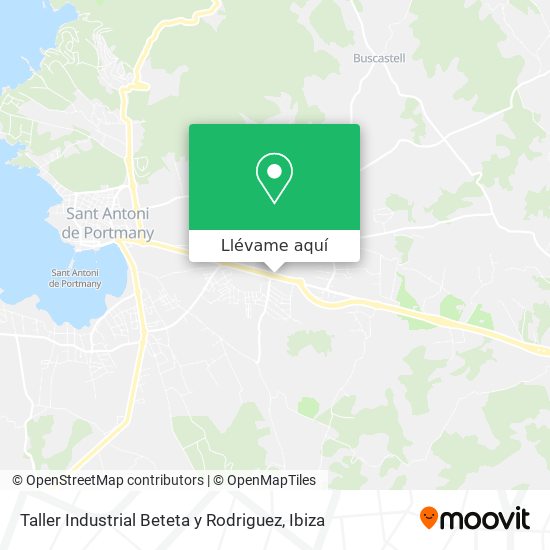 Mapa Taller Industrial Beteta y Rodriguez