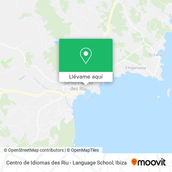 Mapa Centro de Idiomas des Riu - Language School