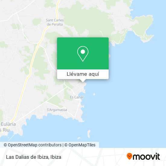 Mapa Las Dalias de Ibiza