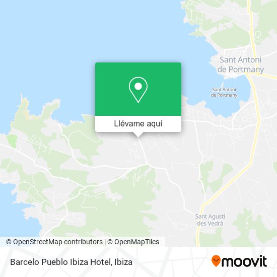 Mapa Barcelo Pueblo Ibiza Hotel