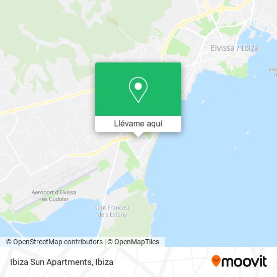 Mapa Ibiza Sun Apartments