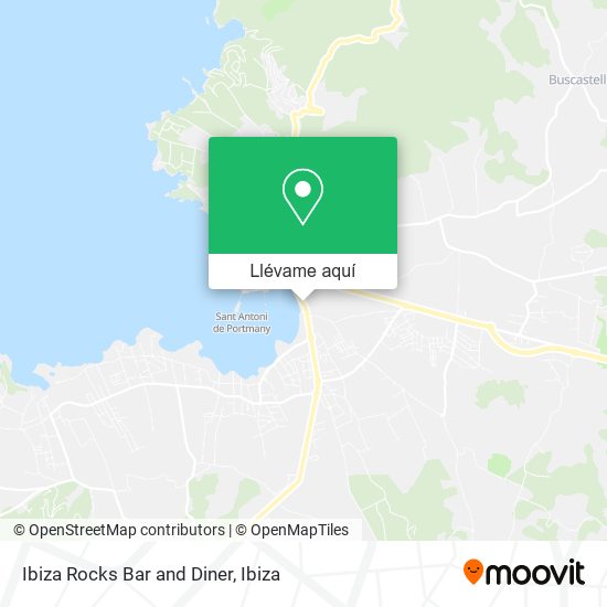 Mapa Ibiza Rocks Bar and Diner