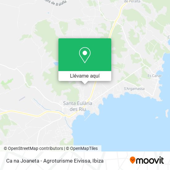 Mapa Ca na Joaneta - Agroturisme Eivissa