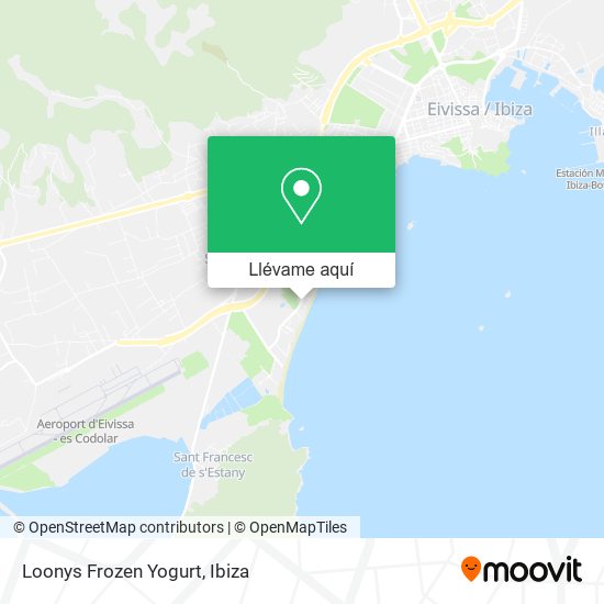 Mapa Loonys Frozen Yogurt