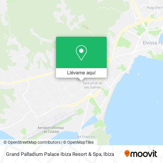 Mapa Grand Palladium Palace Ibiza Resort & Spa