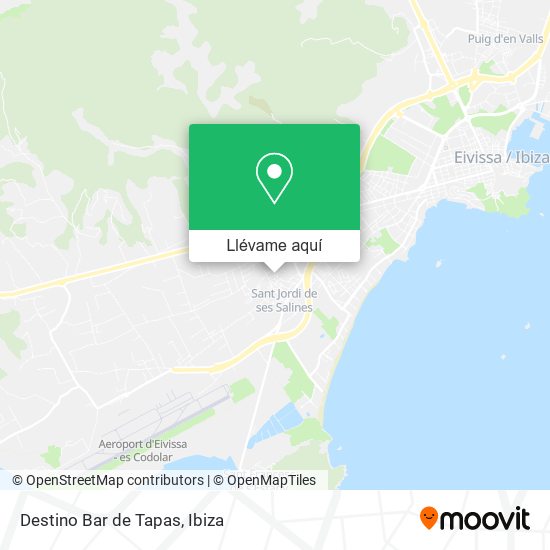 Mapa Destino Bar de Tapas