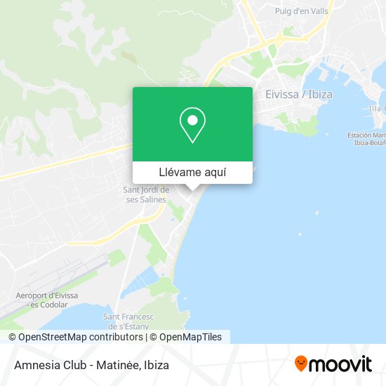 Mapa Amnesia Club - Matinėe
