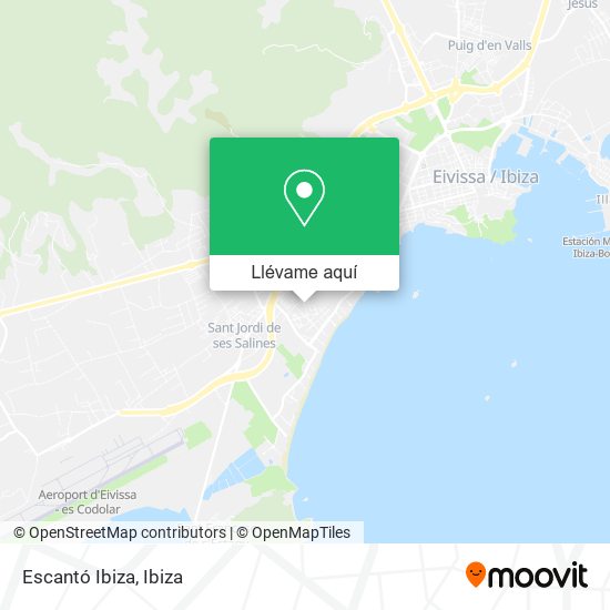 Mapa Escantó Ibiza
