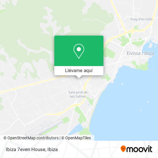 Mapa Ibiza 7even House