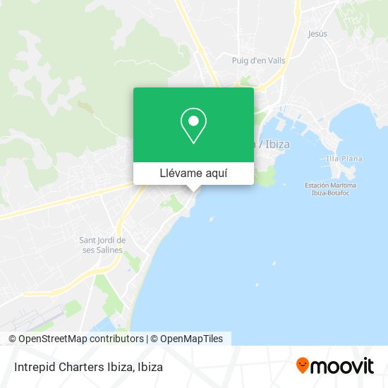 Mapa Intrepid Charters Ibiza