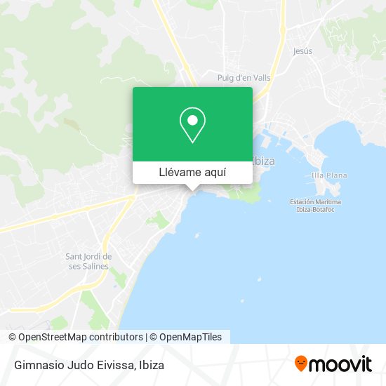 Mapa Gimnasio Judo Eivissa