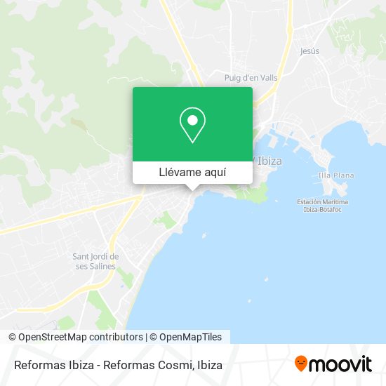 Mapa Reformas Ibiza - Reformas Cosmi