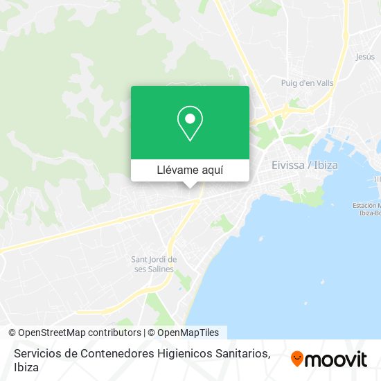 Mapa Servicios de Contenedores Higienicos Sanitarios