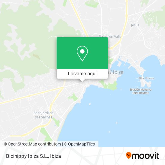 Mapa Bicihippy Ibiza S.L.