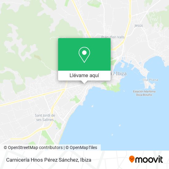 Mapa Carnicería Hnos Pérez Sánchez