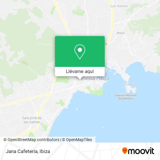 Mapa Jana Cafetería