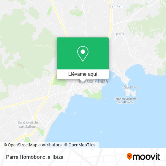 Mapa Parra Homobono, a