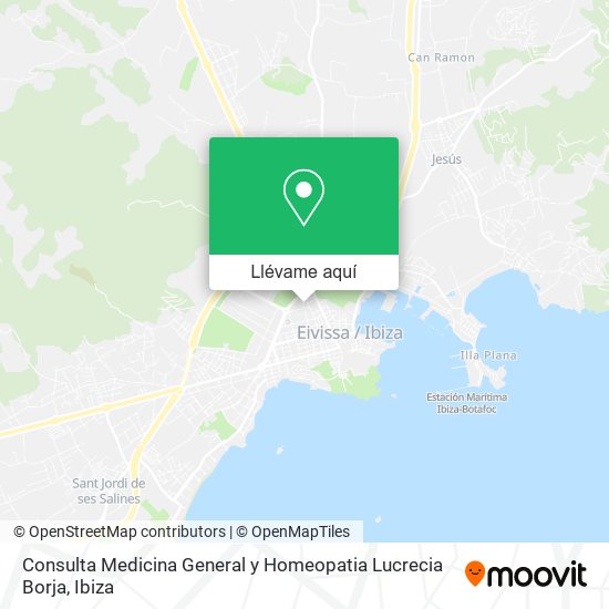 Mapa Consulta Medicina General y Homeopatia Lucrecia Borja