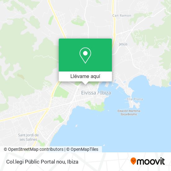 Mapa Col.legi Públic Portal nou