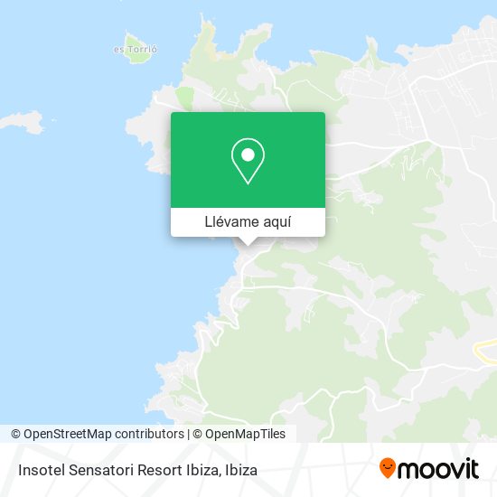 Mapa Insotel Sensatori Resort Ibiza