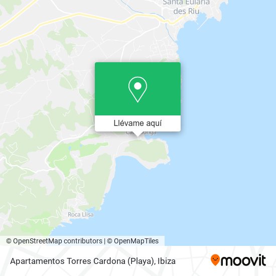 Mapa Apartamentos Torres Cardona (Playa)