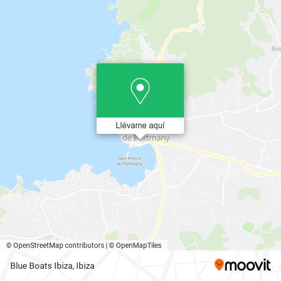 Mapa Blue Boats Ibiza
