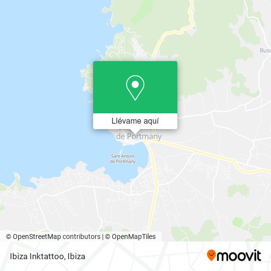 Mapa Ibiza Inktattoo