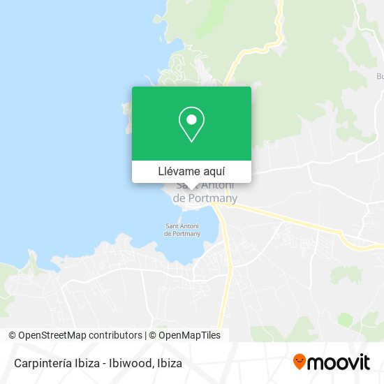 Mapa Carpintería Ibiza - Ibiwood