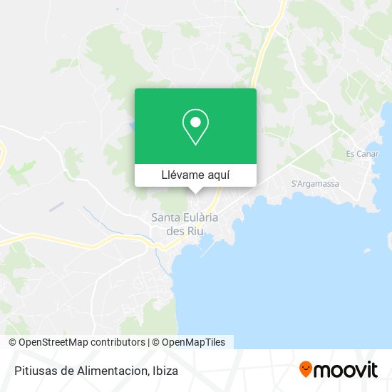 Mapa Pitiusas de Alimentacion