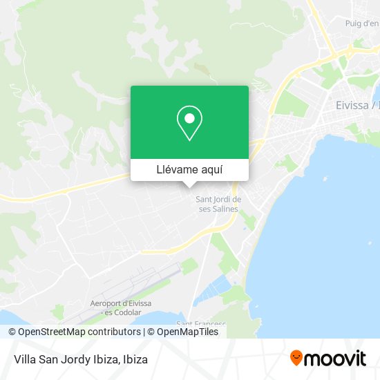 Mapa Villa San Jordy Ibiza