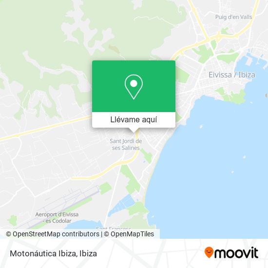 Mapa Motonáutica Ibiza