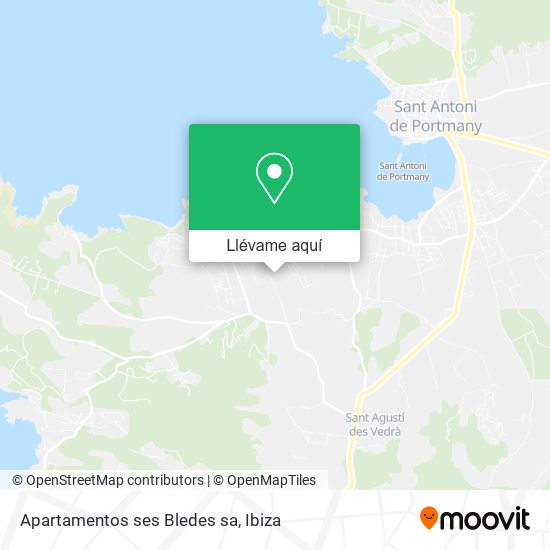 Mapa Apartamentos ses Bledes sa
