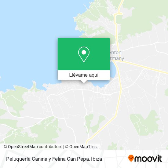 Mapa Peluquería Canina y Felina Can Pepa