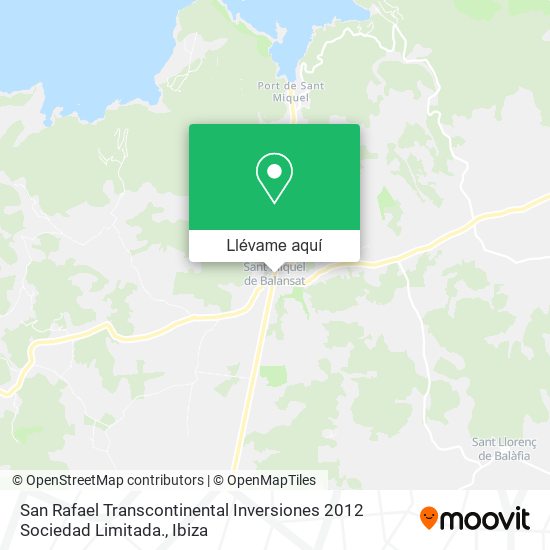 Mapa San Rafael Transcontinental Inversiones 2012 Sociedad Limitada.