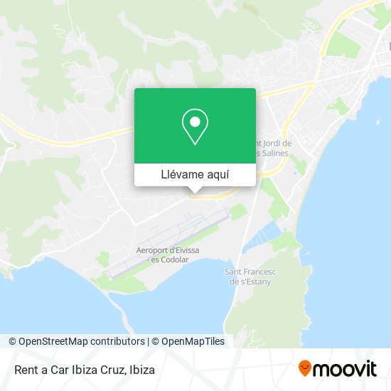 Mapa Rent a Car Ibiza Cruz