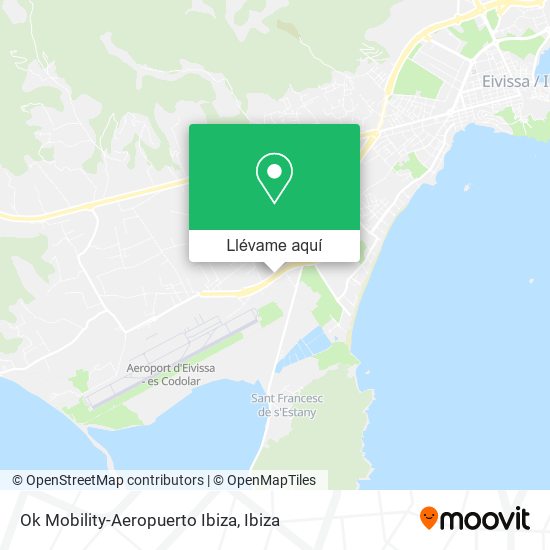Mapa Ok Mobility-Aeropuerto Ibiza