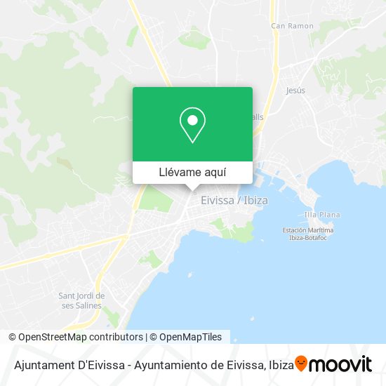Mapa Ajuntament D'Eivissa - Ayuntamiento de Eivissa
