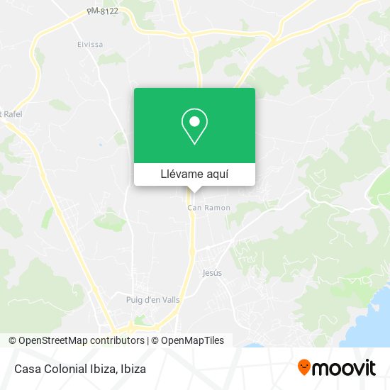 Mapa Casa Colonial Ibiza