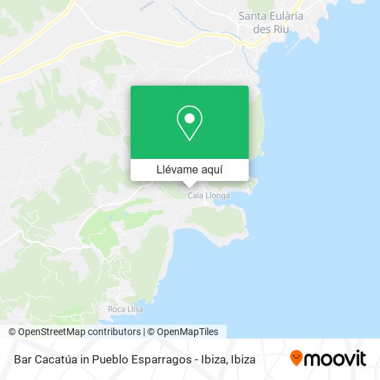Mapa Bar Cacatúa in Pueblo Esparragos - Ibiza
