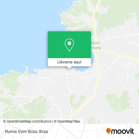 Mapa Rumis Gym Ibiza