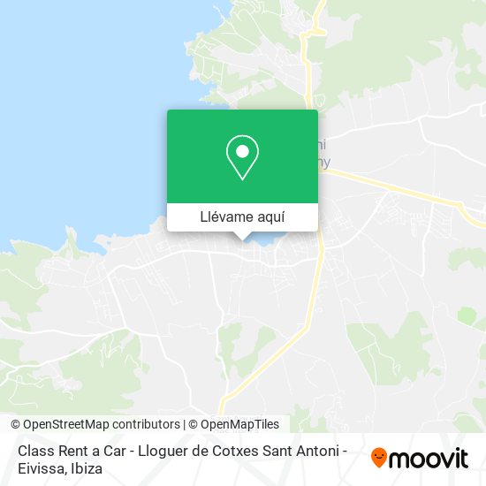 Mapa Class Rent a Car - Lloguer de Cotxes Sant Antoni - Eivissa