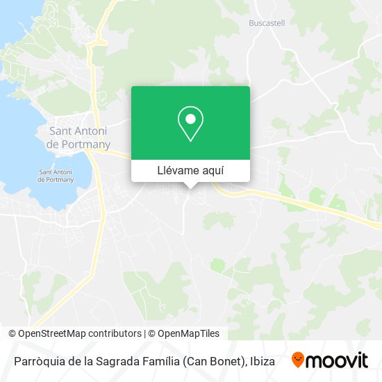 Mapa Parròquia de la Sagrada Família (Can Bonet)