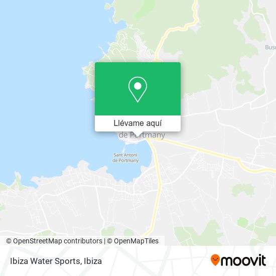 Mapa Ibiza Water Sports