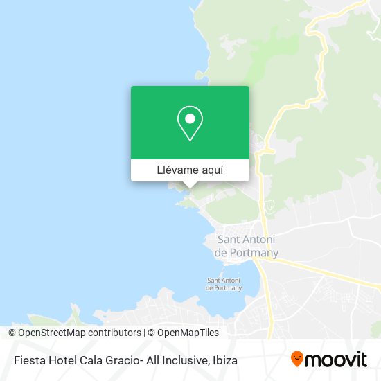 Mapa Fiesta Hotel Cala Gracio- All Inclusive