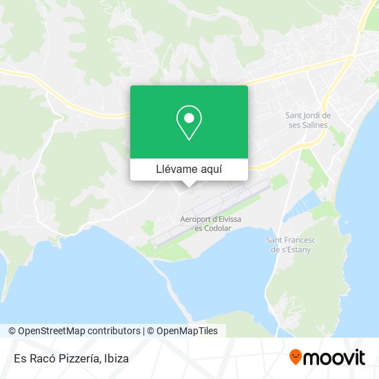 Mapa Es Racó Pizzería