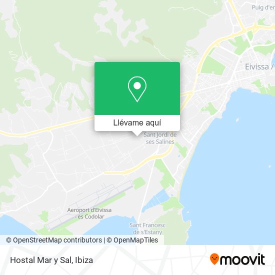 Mapa Hostal Mar y Sal