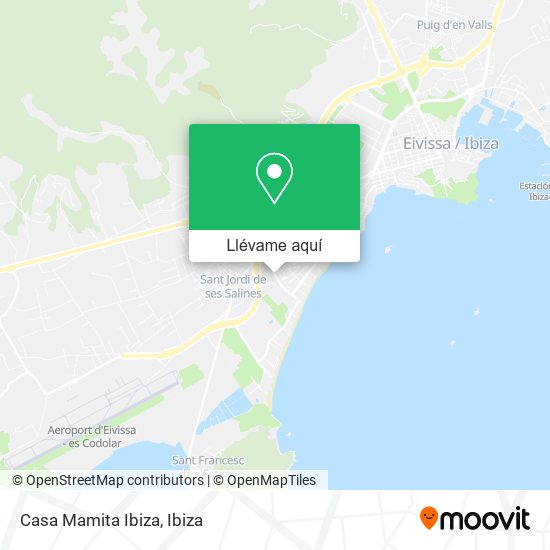 Mapa Casa Mamita Ibiza