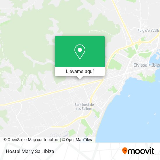 Mapa Hostal Mar y Sal
