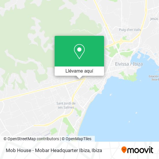 Mapa Mob House - Mobar Headquarter Ibiza