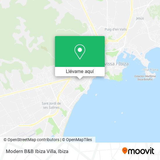 Mapa Modern B&B Ibiza Villa